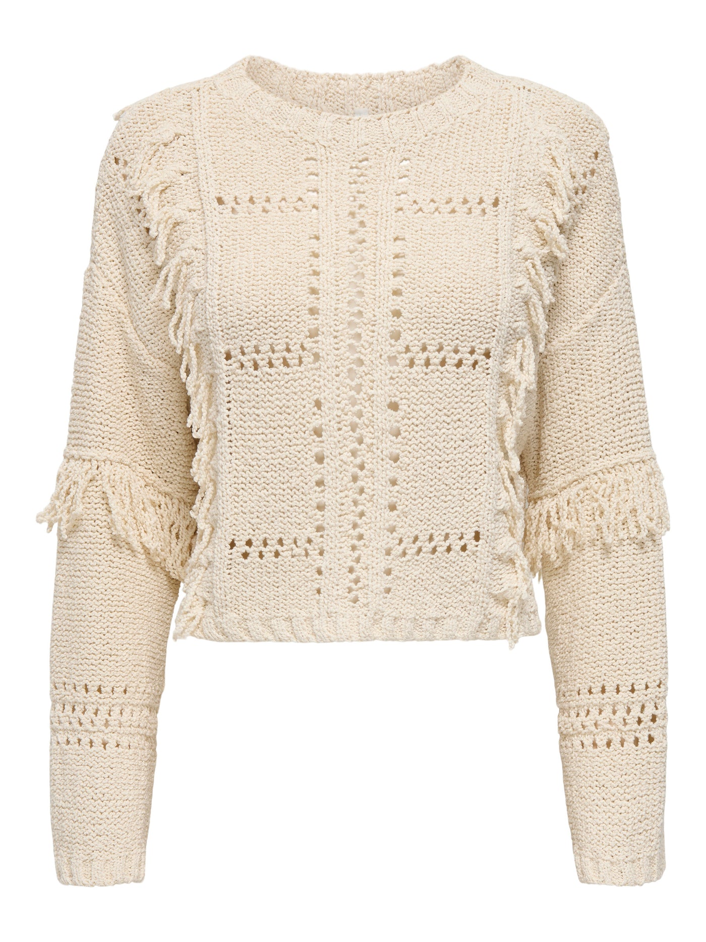 Fringed Jumper Cream