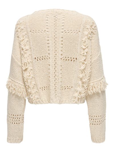 Fringed Jumper Cream