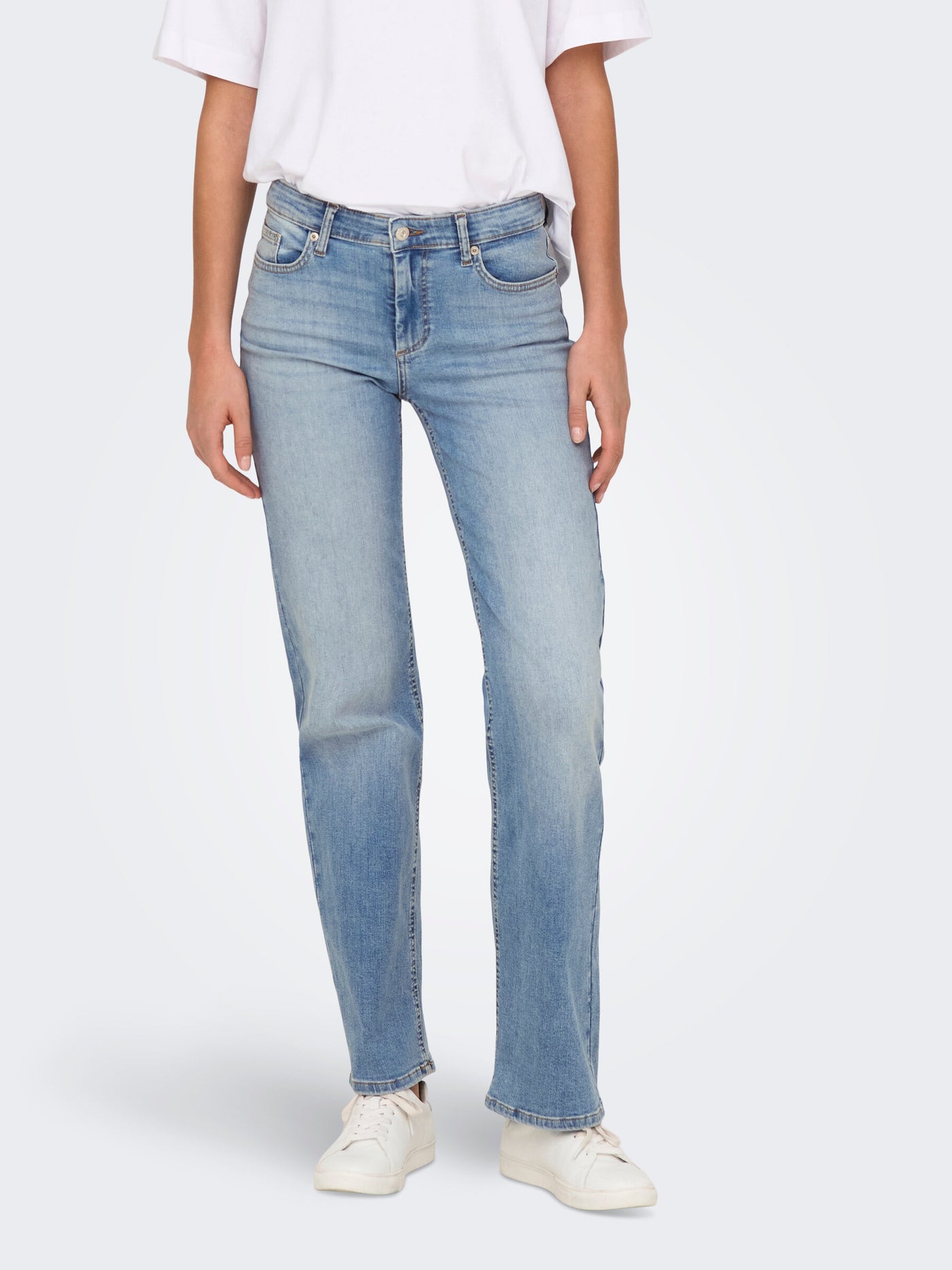 Straight Leg Jeans Blue