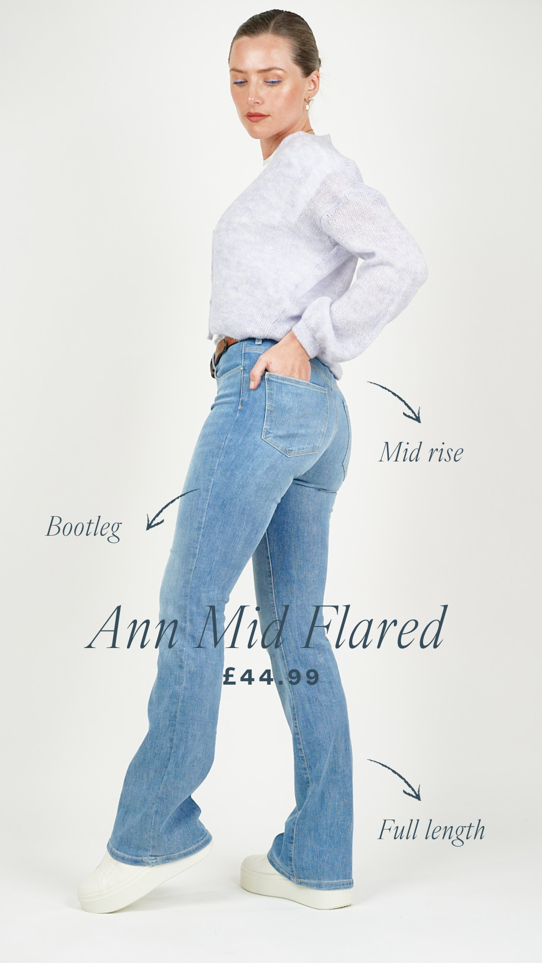 Ann Mid Flare Jeans Mid