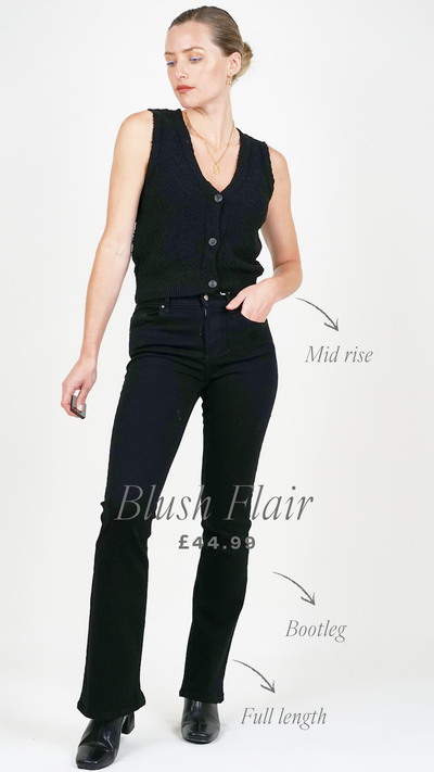 Blush Flair Jeans - Black 32 Leg