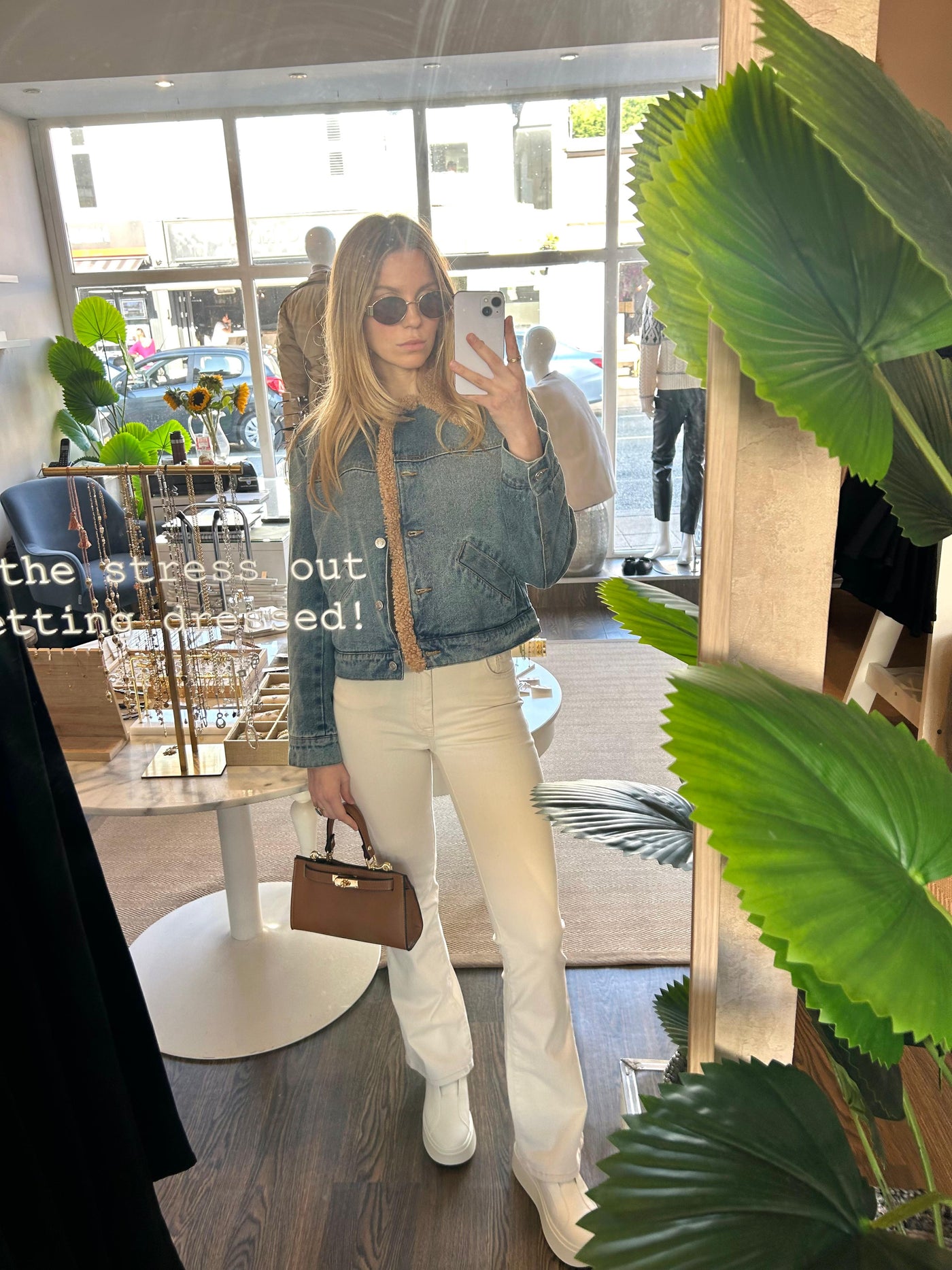 Blush Flair Jeans - Cream 32 Leg