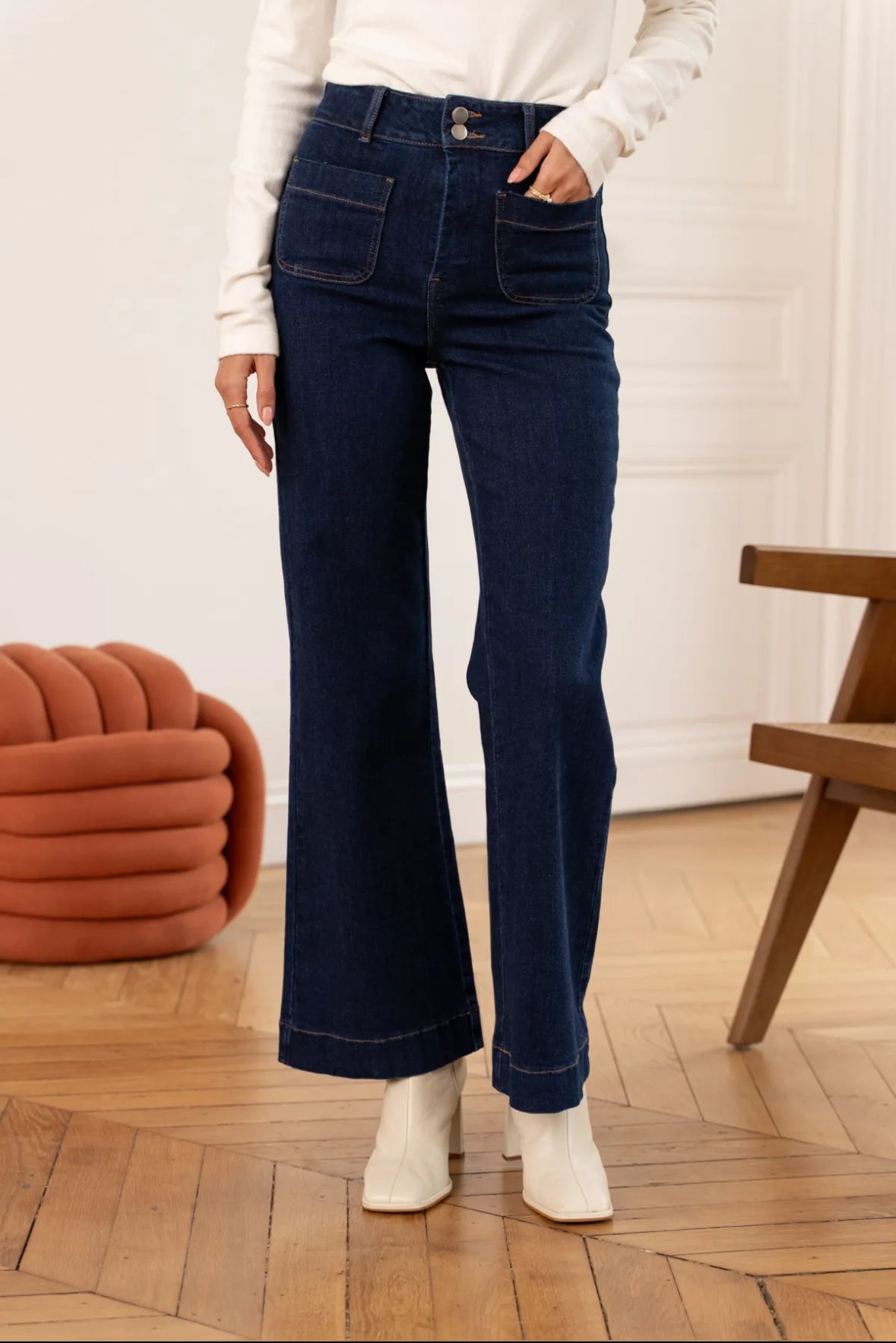 Oraje Pocket Front Jeans Dark