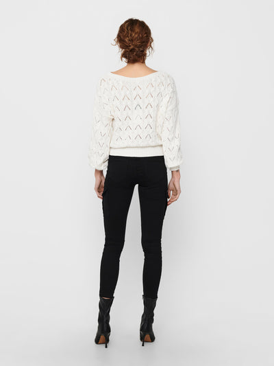 Boat Neck Cotton Jumper