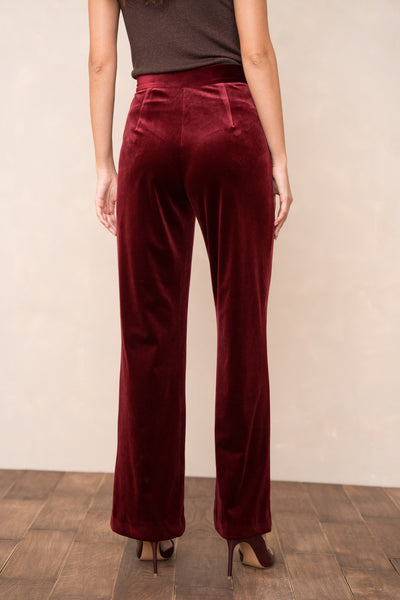 Velvet Trousers Claret