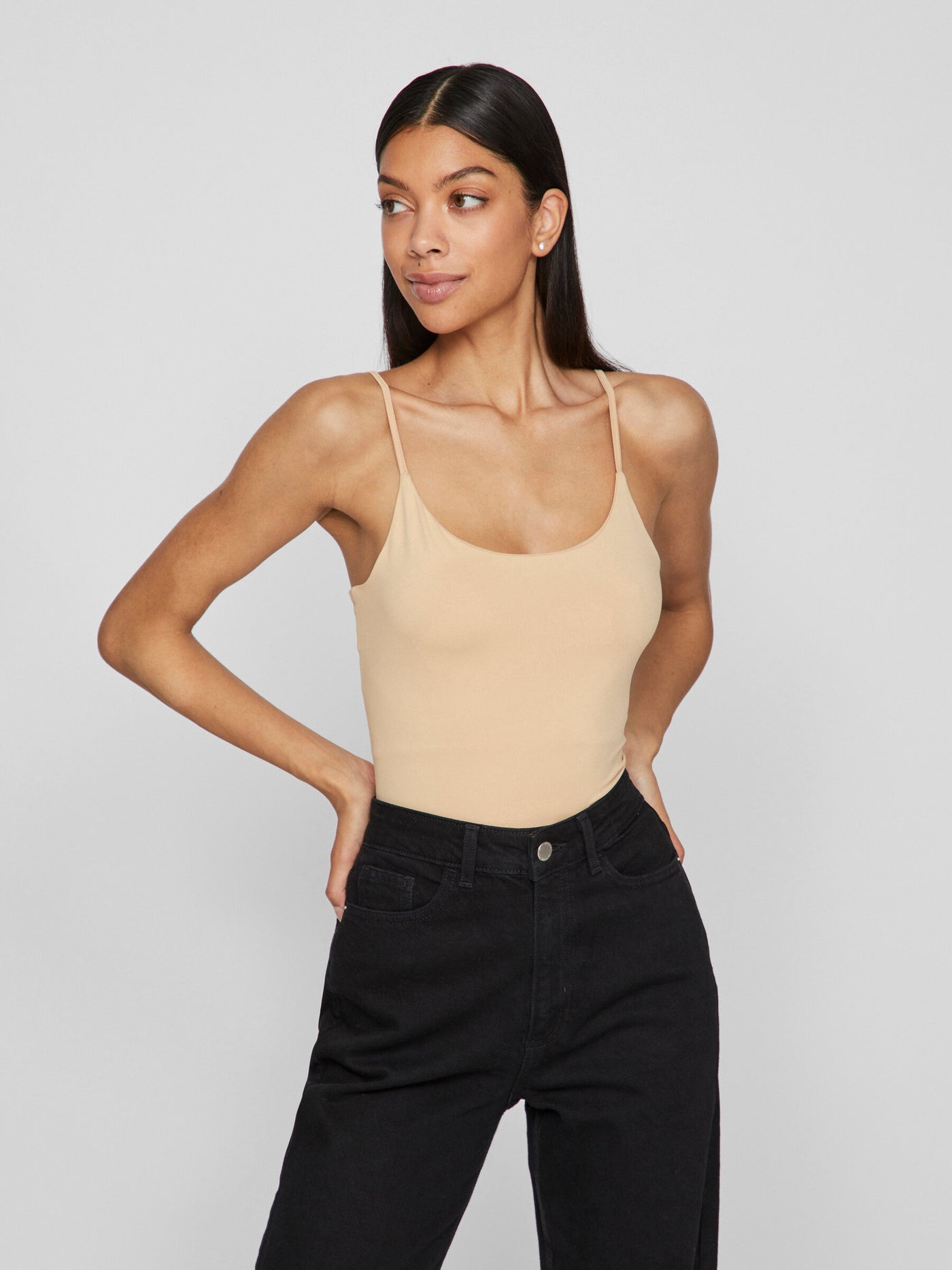 Basic Stretch Cami Nude