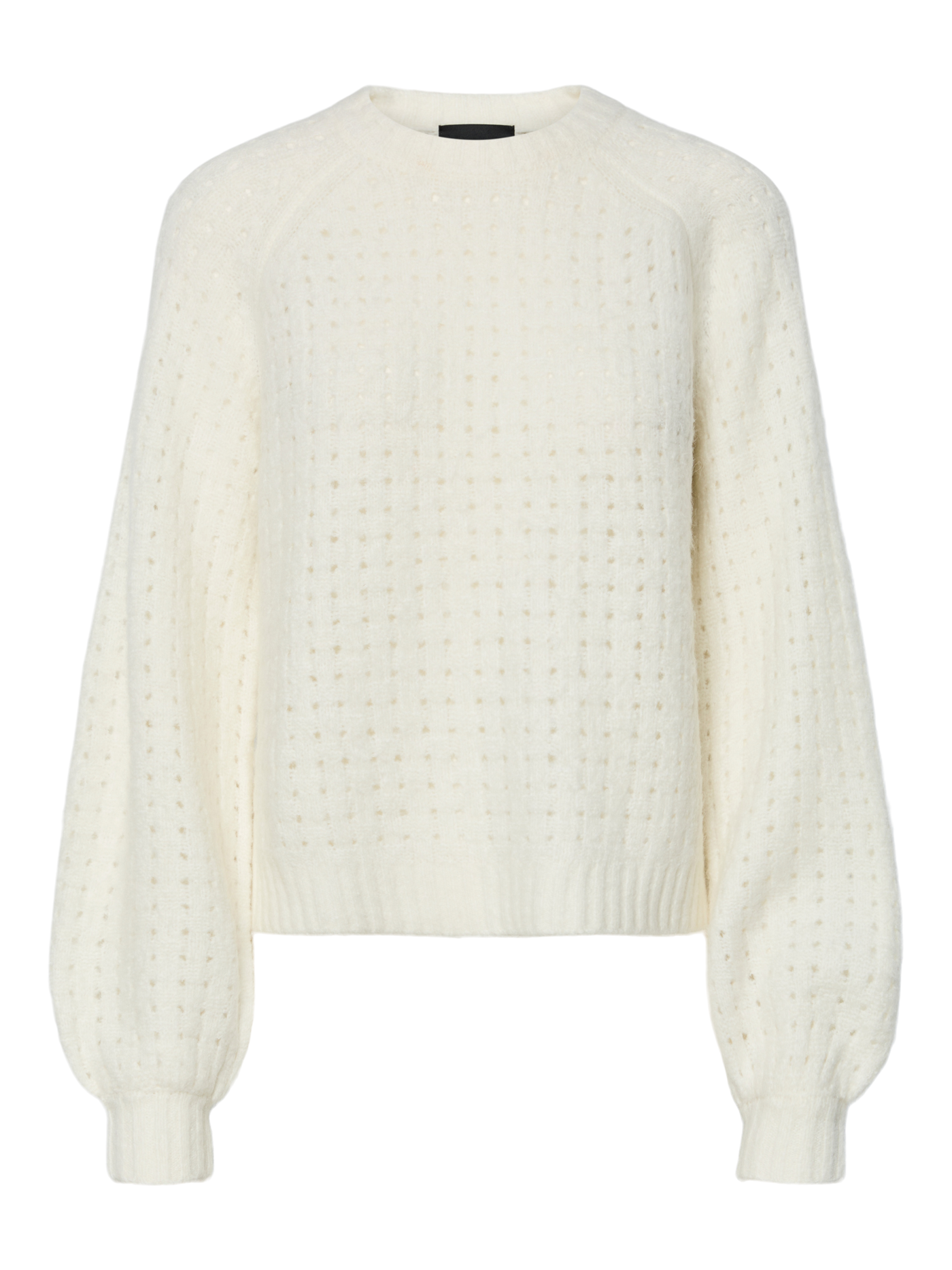 Basket Weave Jumper White