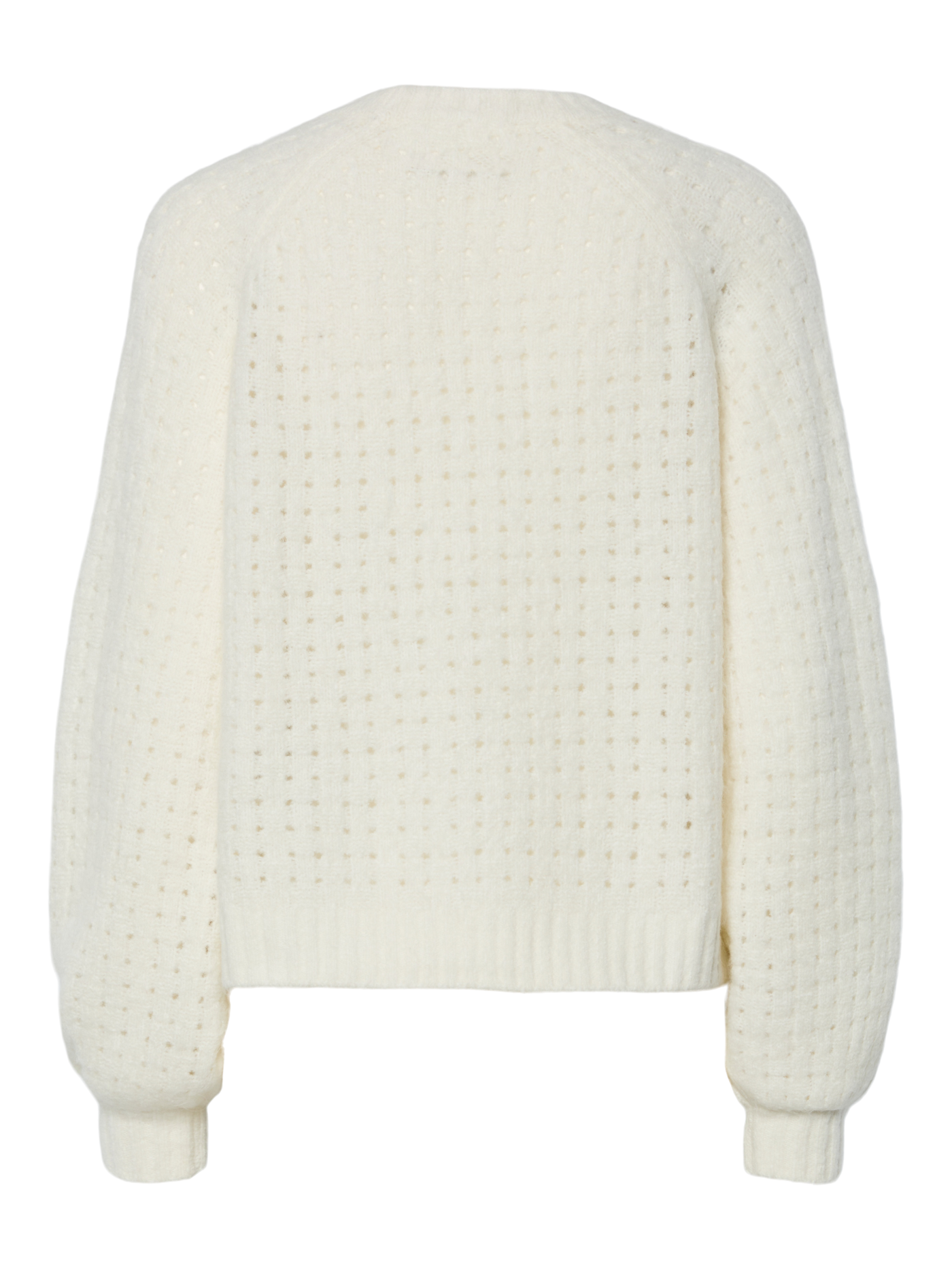 Basket Weave Jumper White