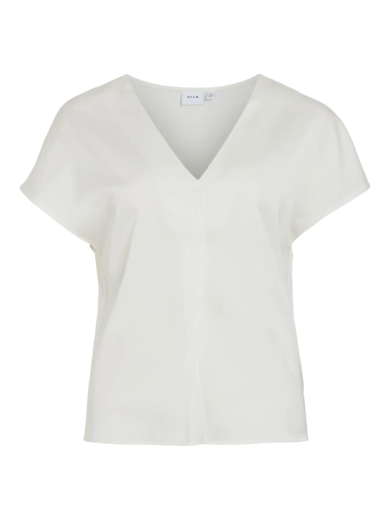 Viellette Satin V neck White