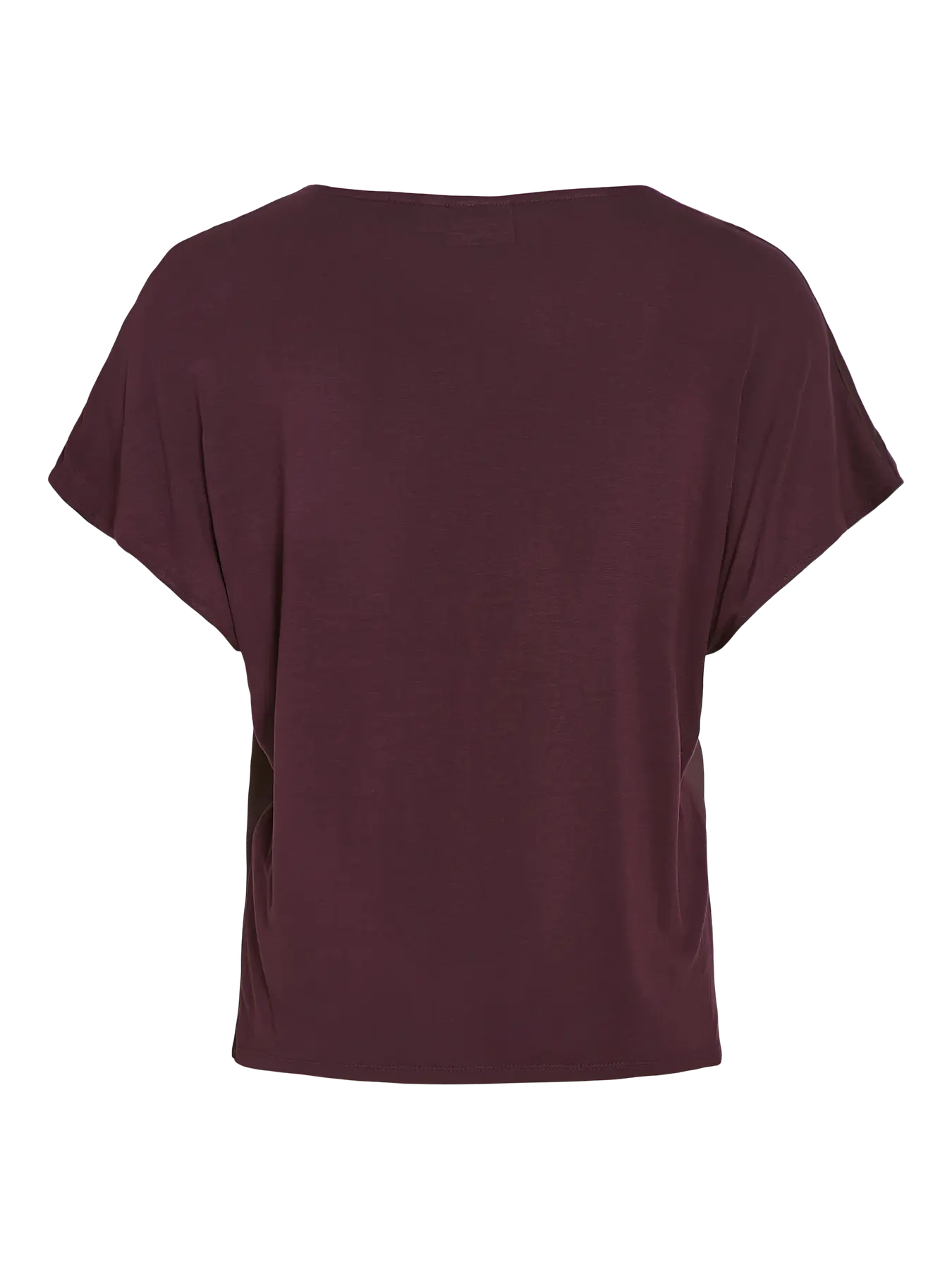 Viellette Satin V Neck Plum