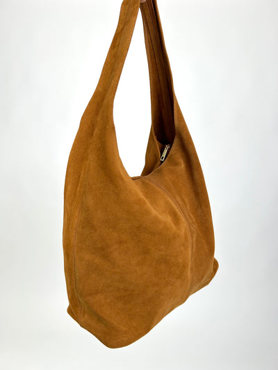 Suede Shoulder Bag Camel