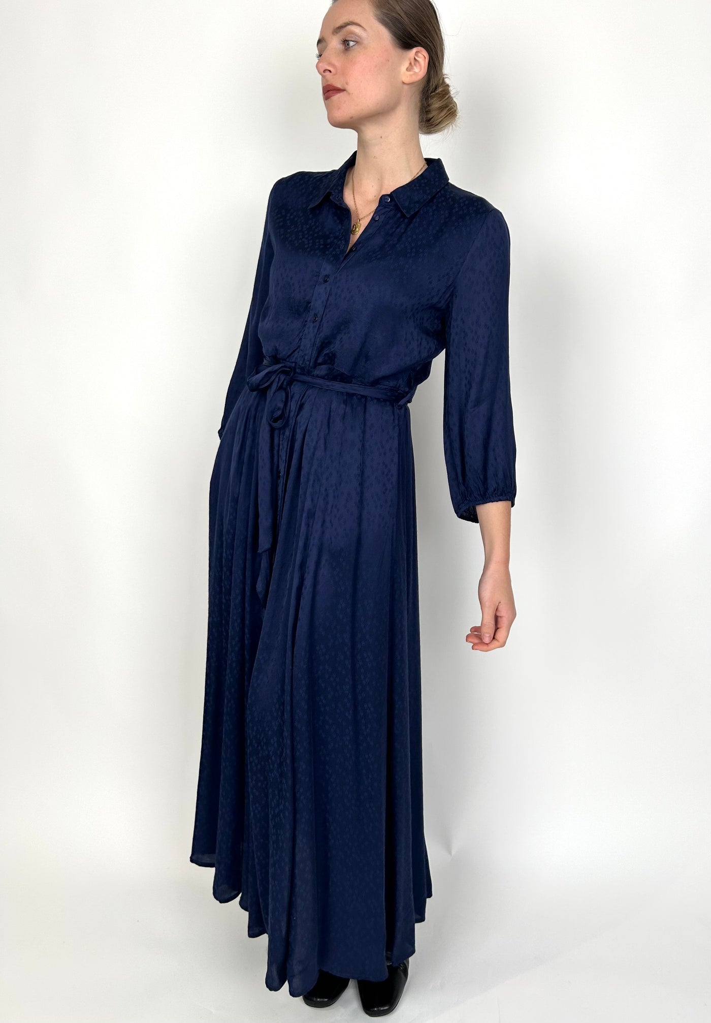 Goa Navy Edith Shirt Dress