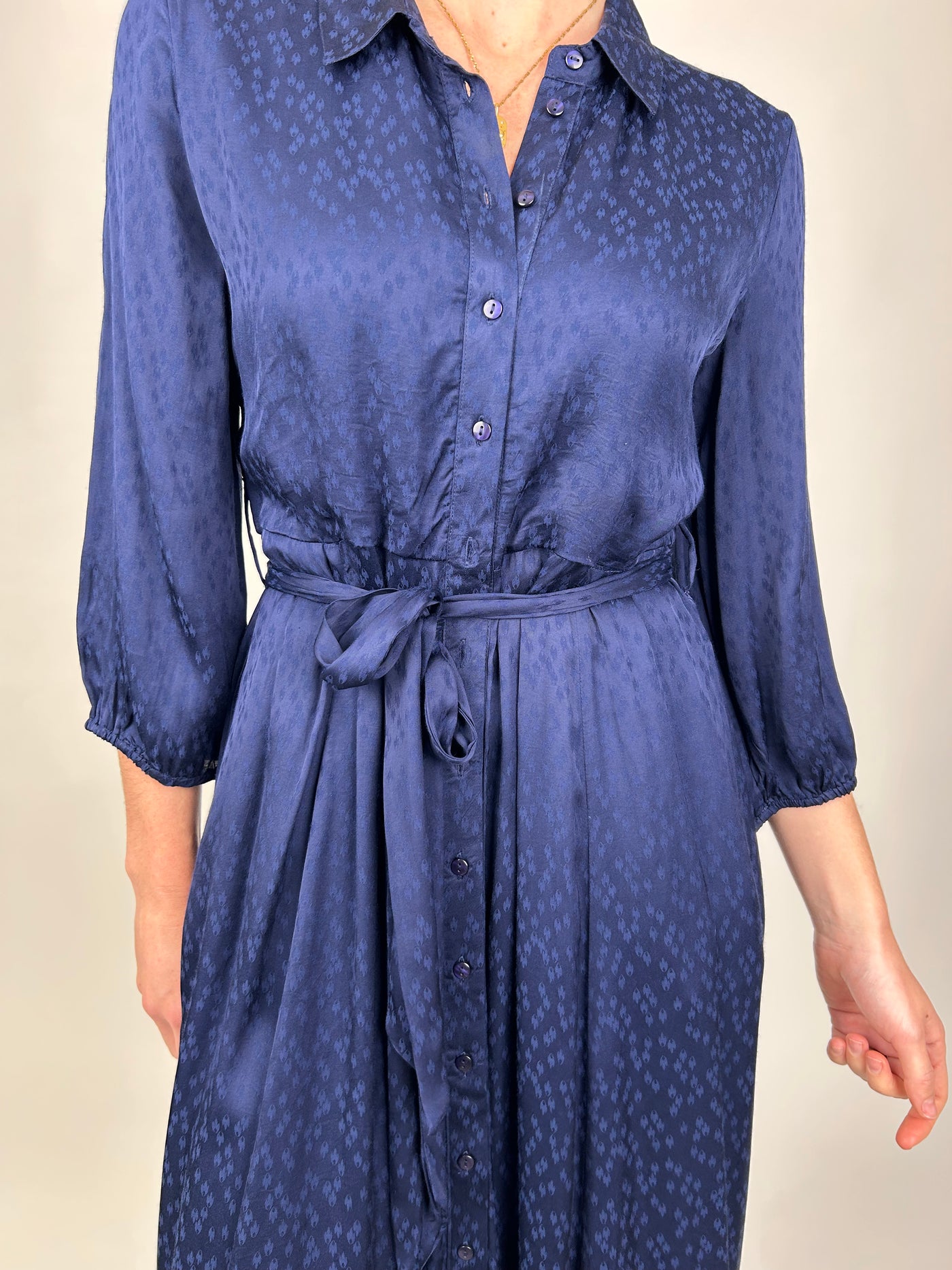 Goa Navy Edith Shirt Dress