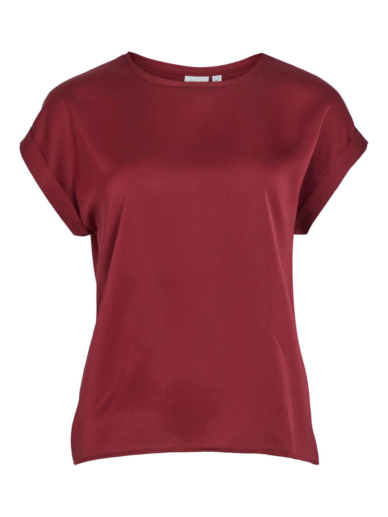 Satin Tee Claret