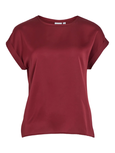 Satin Tee Claret