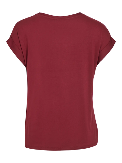 Satin Tee Claret