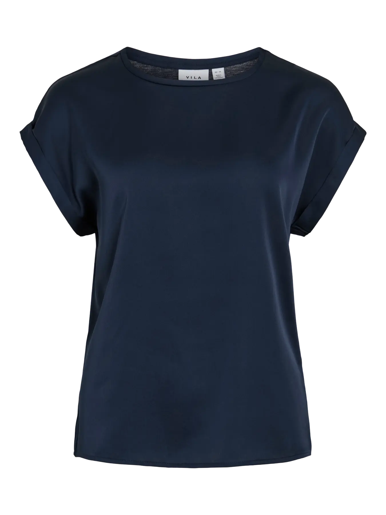 Satin Tee Navy