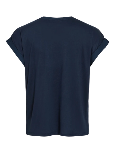 Satin Tee Navy