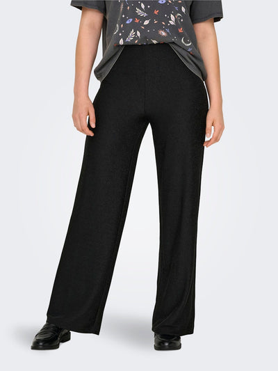 Black/Black Glitter Pants