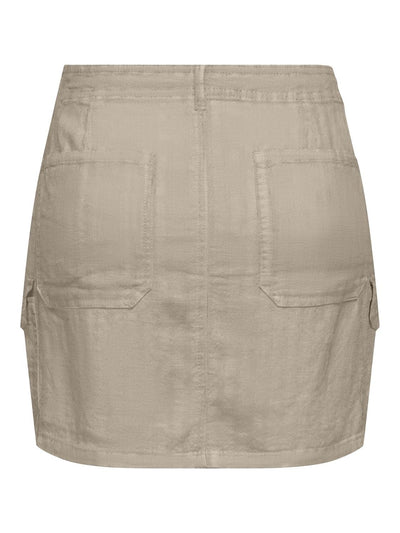 Cargo Mini Skirt Taupe