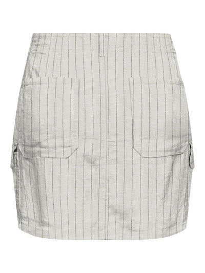 Cargo Mini Skirt White Stripe