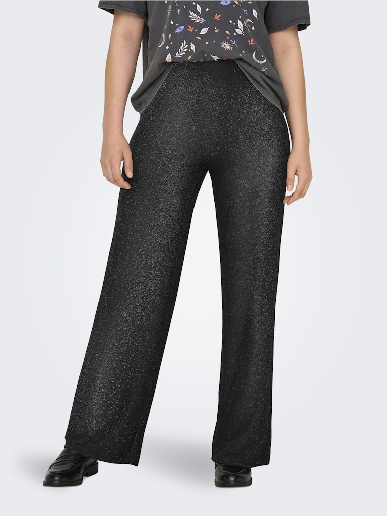 Black/Silver Glitter Pants