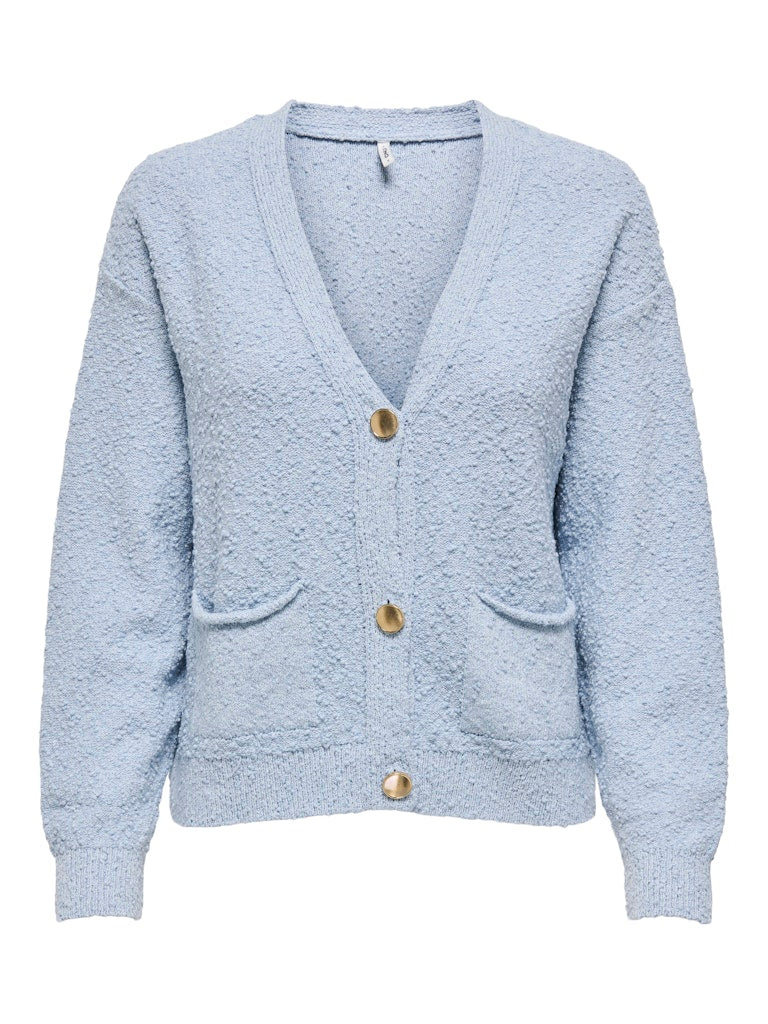 Boucle Knit Jacket Sky