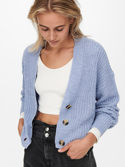 Cropped Cardi Sky Blue