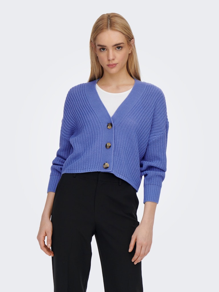 Cropped Cardi Vibrant Blue