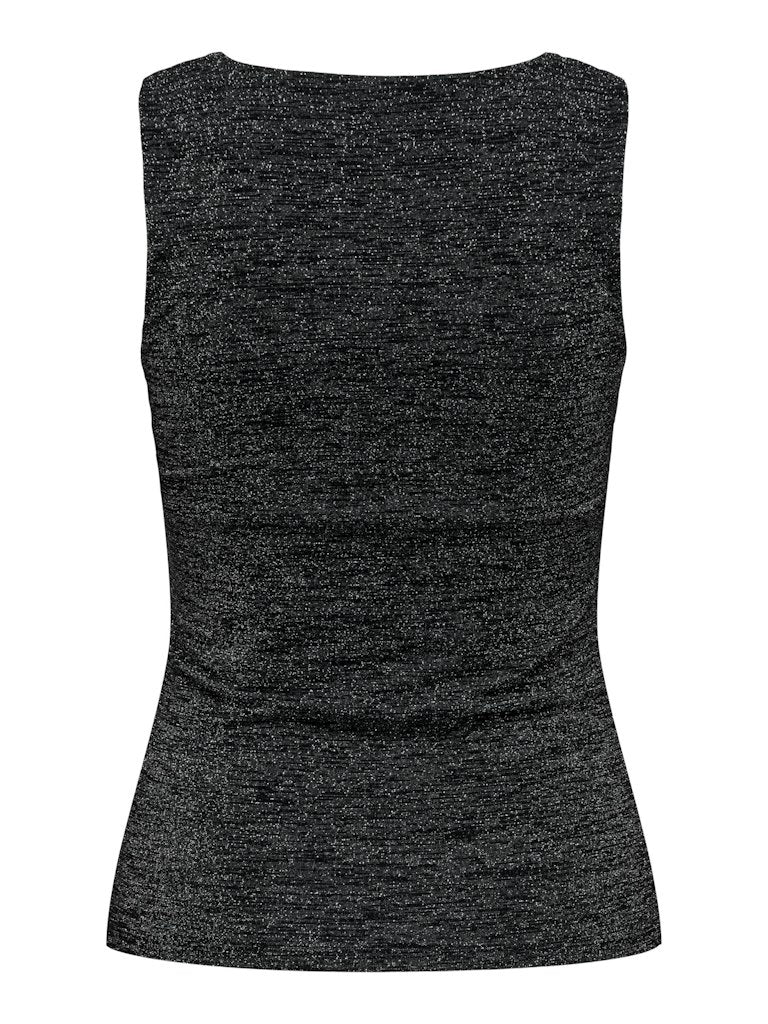 Sparkle Square Neck Vest Silver