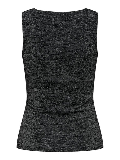 Sparkle Square Neck Vest Silver