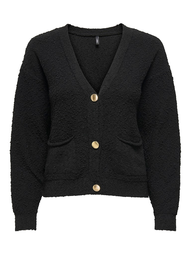 Boucle Knit Jacket Black