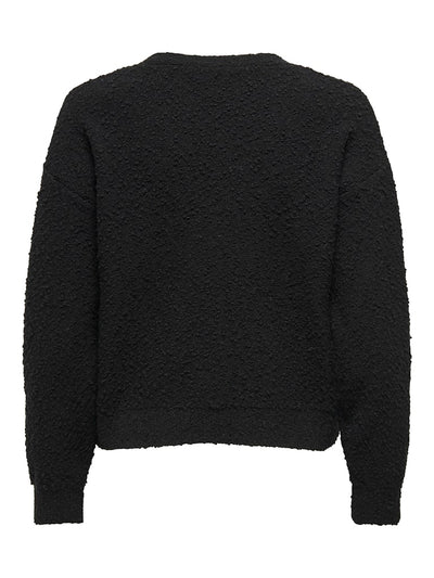 Boucle Knit Jacket Black