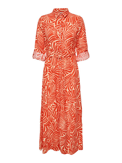 Callie Linen Dress Sunset