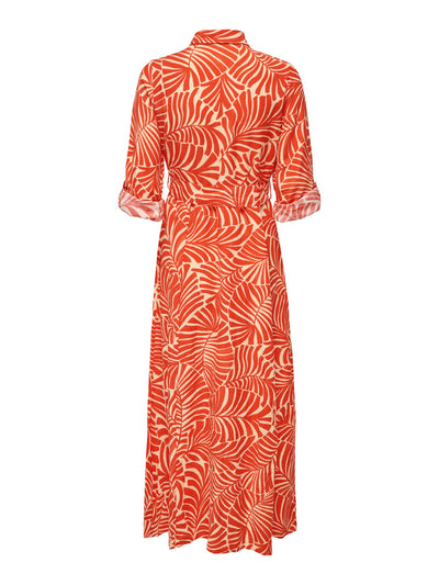 Callie Linen Dress Sunset