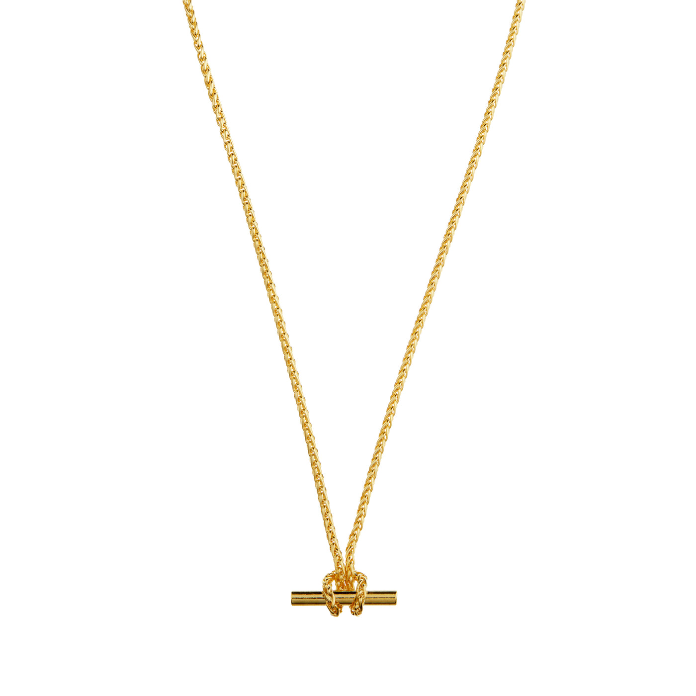 T-Bar Chain Knot Necklace