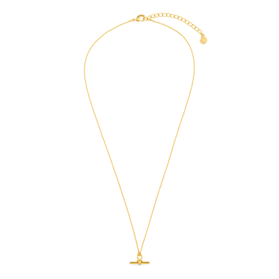 Dainty T-Bar Knot Necklace