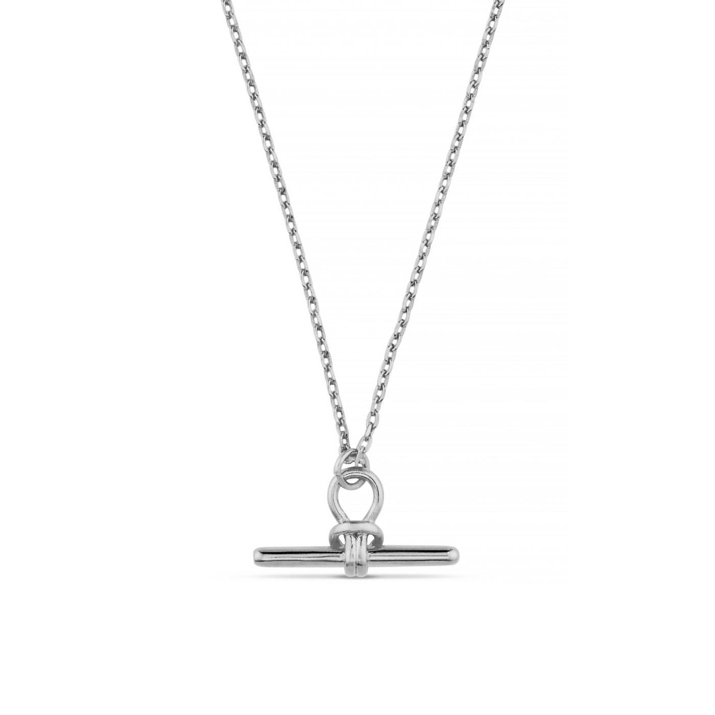 Dainty T-Bar Knot Necklace