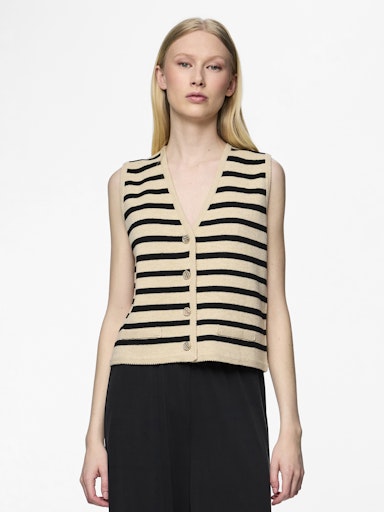 Stripe Knit Waistcoat