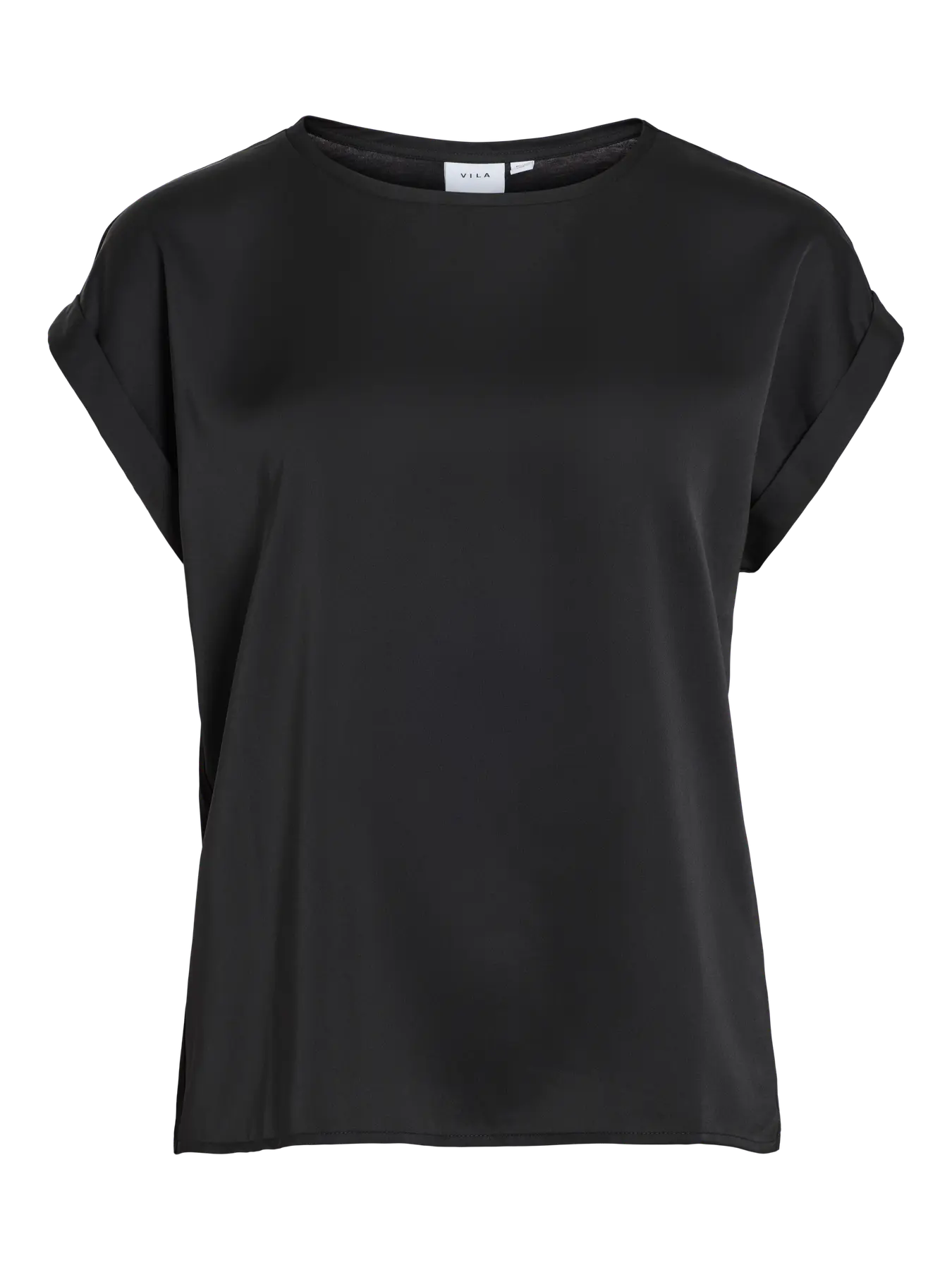 Satin Tee Black