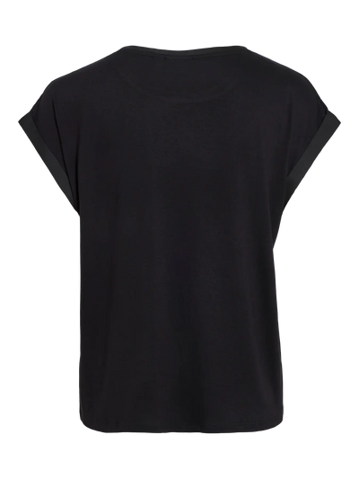 Satin Tee Black