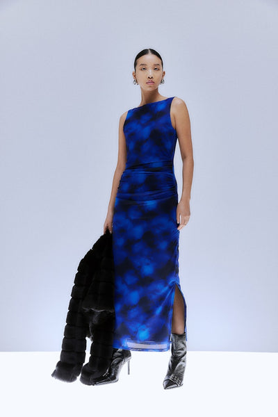 Cobalt Mesh Dress