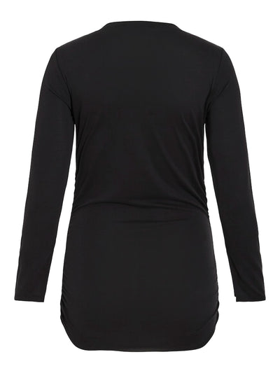 Aleada Long Sleeve Rouched Tee