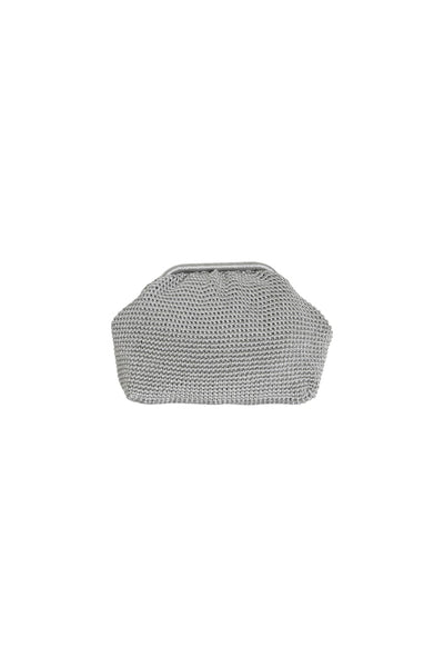 Metallic Woven Bag Silver