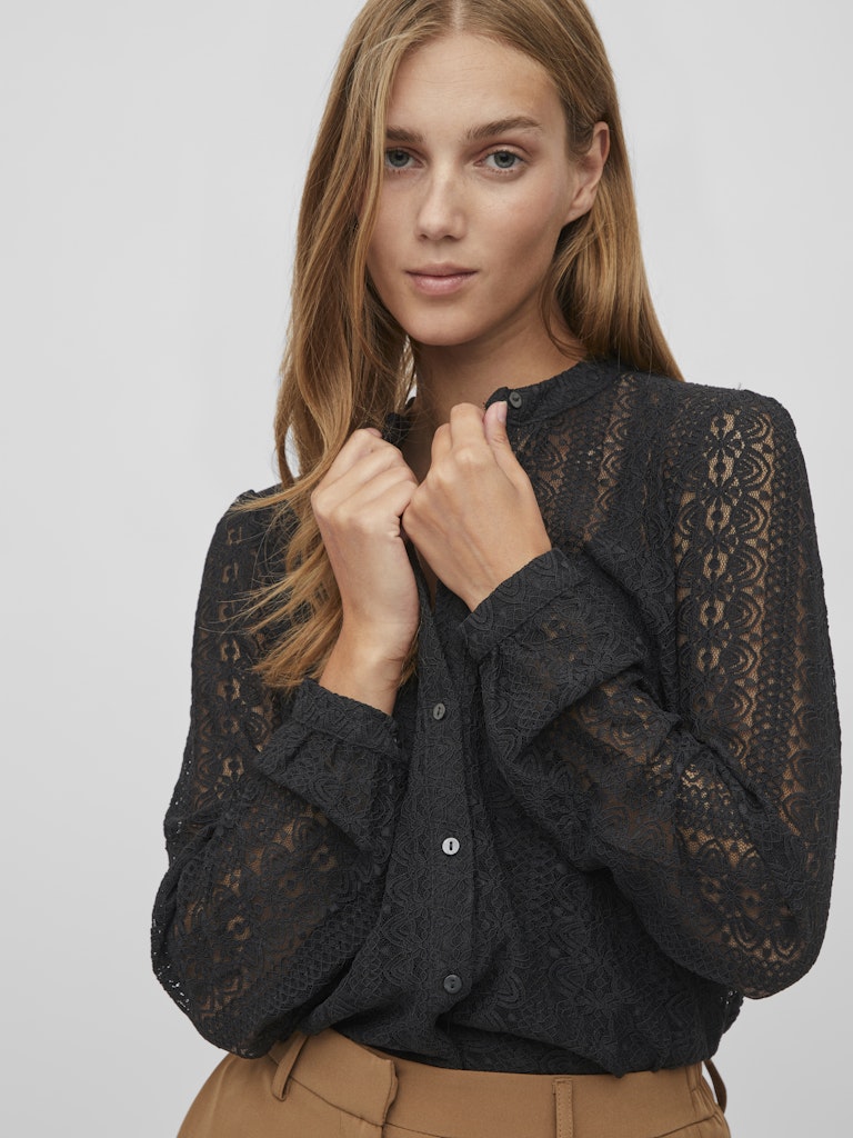 Black Lace Blouse