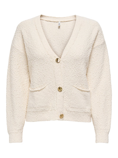 Boucle Knit Jacket Cream