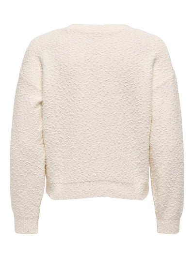 Boucle Knit Jacket Cream