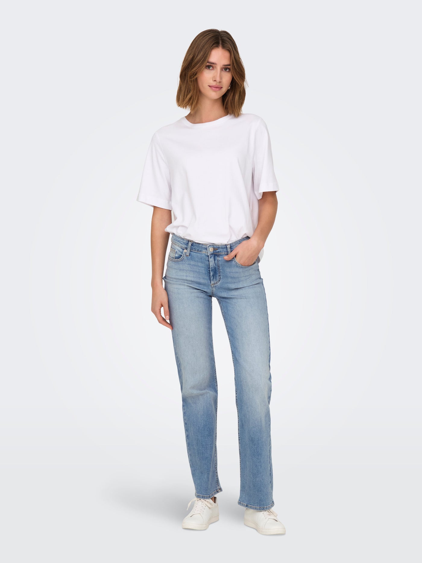 Straight Leg Jeans Blue