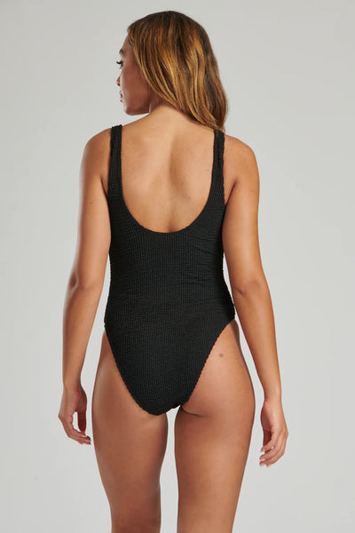 Crinkle Swimsuit Black