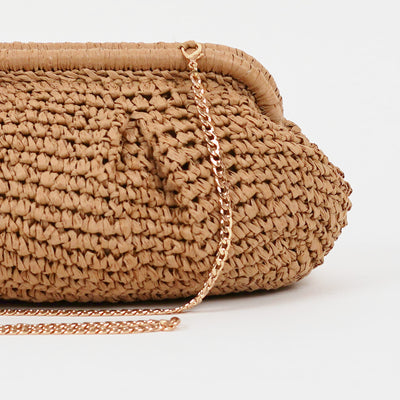 Natural Clutch Bag Taupe